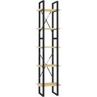 vidaXL Boekenkast met 5 schappen 40x30x175 cm massief grenenhout