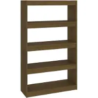 vidaXL Boekenkast/kamerscherm 80x30x135,5 cm grenenhout honingbruin