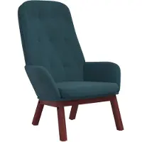 vidaXL Relaxstoel fluweel blauw