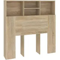 vidaXL Hoofdbordkast 100x19x103,5 cm sonoma eikenkleurig