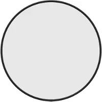 vidaXL Wandspiegel rond Ø40 cm zwart