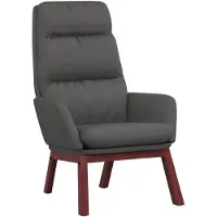 vidaXL Relaxstoel stof donkergrijs