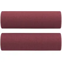 vidaXL Sierkussens 2 st 15x50 cm stof wijnrood