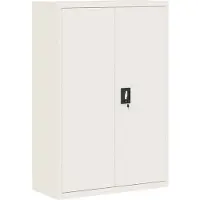 vidaXL Archiefkast 90x40x140 cm staal wit