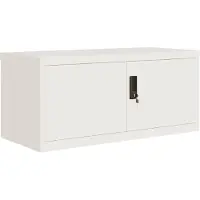 vidaXL Archiefkast 90x40x40 cm staal wit