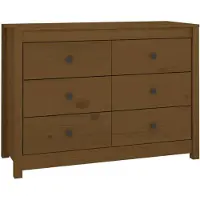 vidaXL Dressoir 100x40x72 cm massief grenenhout honingbruin