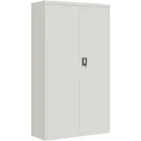 vidaXL Archiefkast 105x40x180 cm staal lichtgrijs
