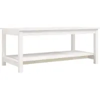 vidaXL Salontafel 110x55x45 cm massief grenenhout wit