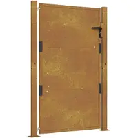vidaXL Poort 100x125 cm cortenstaal