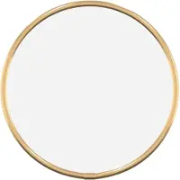 vidaXL Wandspiegel rond Ø20 cm goudkleurig