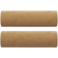 vidaXL Sierkussens 2 st 15x50 cm fluweel bruin