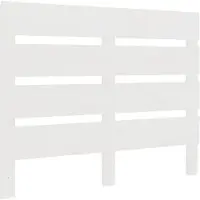 vidaXL Hoofdbord 75x3x80 cm massief grenenhout wit