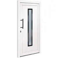 vidaXL Voordeur 98x200 cm PVC wit