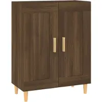 vidaXL Dressoir 69,5x34x90 cm bewerkt hout bruin eikenkleur