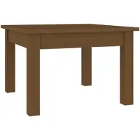 vidaXL Salontafel 45x45x30 cm massief grenenhout honingbruin