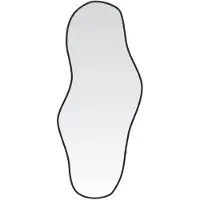 vidaXL Wandspiegel 70x30 cm zwart