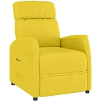 vidaXL Fauteuil verstelbaar stof donkergrijs