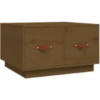 vidaXL Salontafel, honingbruin, 60x53x35 cm, massief grenenhout