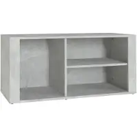 vidaXL Schoenenkast 100x35x45 cm bewerkt hout betongrijs