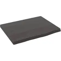 vidaXL Wandschap 40x30x2 cm behandeld massief eikenhout donkerbruin