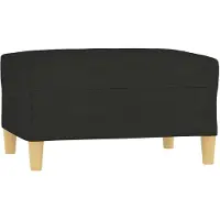 vidaXL Voetenbank 70x55x41 cm stof zwart