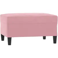 vidaXL Voetenbank 70x55x41 cm fluweel roze