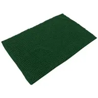 Urban Living Badkamerkleedje/badmat tapijt - voor op de vloer - donkergroen - 50 x 80 cm - Badmatjes