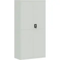 vidaXL Archiefkast 90x40x180 cm staal lichtgrijs