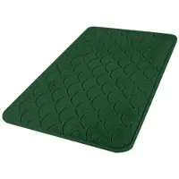 Urban Living Badkamerkleedje/badmat tapijt - memory foam - donkergroen - 50 x 80 cm - Badmatjes