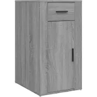 vidaXL Bureaukastje 40x49x75 cm bewerkt hout grijs sonoma eikenkleurig