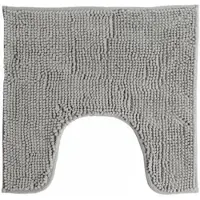 Urban Living WC/Toilet Badkamerkleedje/badmat tapijt - voor op de vloer - steengrijs - 49 x 49 cm - Badmatjes