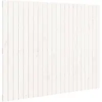 vidaXL Wandhoofdbord 140x3x110 cm massief grenenhout wit