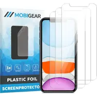 Mobigear Screenprotector geschikt voor Apple iPhone 11 Pro Max | Screenprotector Folie - Case Friendly (3-Pack)