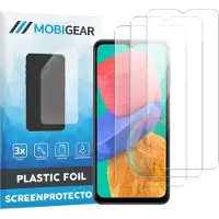 Mobigear Screenprotector geschikt voor Samsung Galaxy M33 | Screenprotector Folie - Case Friendly (3-Pack)