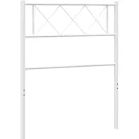 vidaXL Vervangend hoofdbord 100 cm metaal wit