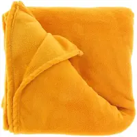 Unique living fleece plaid 'Claudi' - 150x200cm - Mango