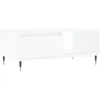 vidaXL Salontafel 90x50x36,5 cm bewerkt hout wit