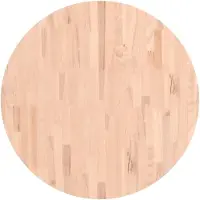 vidaXL Tafelblad rond Ø80x4 cm massief beukenhout