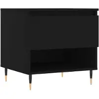 vidaXL Salontafel zwart, 50x46x50 cm, houtvezel