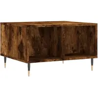 vidaXL Salontafel 60x50x36,5 cm bewerkt hout gerookt eikenkleurig