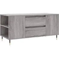 vidaXL Salontafel 102x44,5x50 cm bewerkt hout grijs sonoma eikenkleur