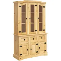vidaXL Hoge kast Corona 112x43x191,5 cm Mexicaans grenenhout bruin