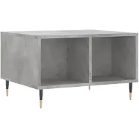 vidaXL Salontafel 60x50x36,5 cm bewerkt hout betongrijs