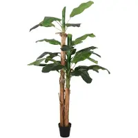 vidaXL Kunstplant bananenboom 19 bladeren 180 cm groen
