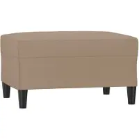 vidaXL Voetenbank 70x55x41 cm kunstleer cappuccino