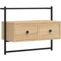 vidaXL Tv-meubel wandgemonteerd 60,5x30x51 cm hout sonoma eikenkleurig