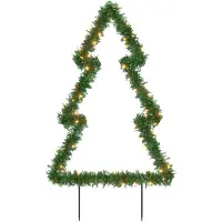 vidaXL Kerstverlichting kerstboom met grondpinnen 80 LED's 60 cm