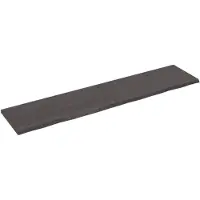vidaXL Tafelblad 220x50x(2-4)cm behandeld eikenhout donkerbruin