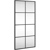 vidaXL Wandspiegel rechthoekig 40x80 cm ijzer zwart