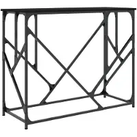 vidaXL Wandtafel 100x40x80 cm bewerkt hout zwart